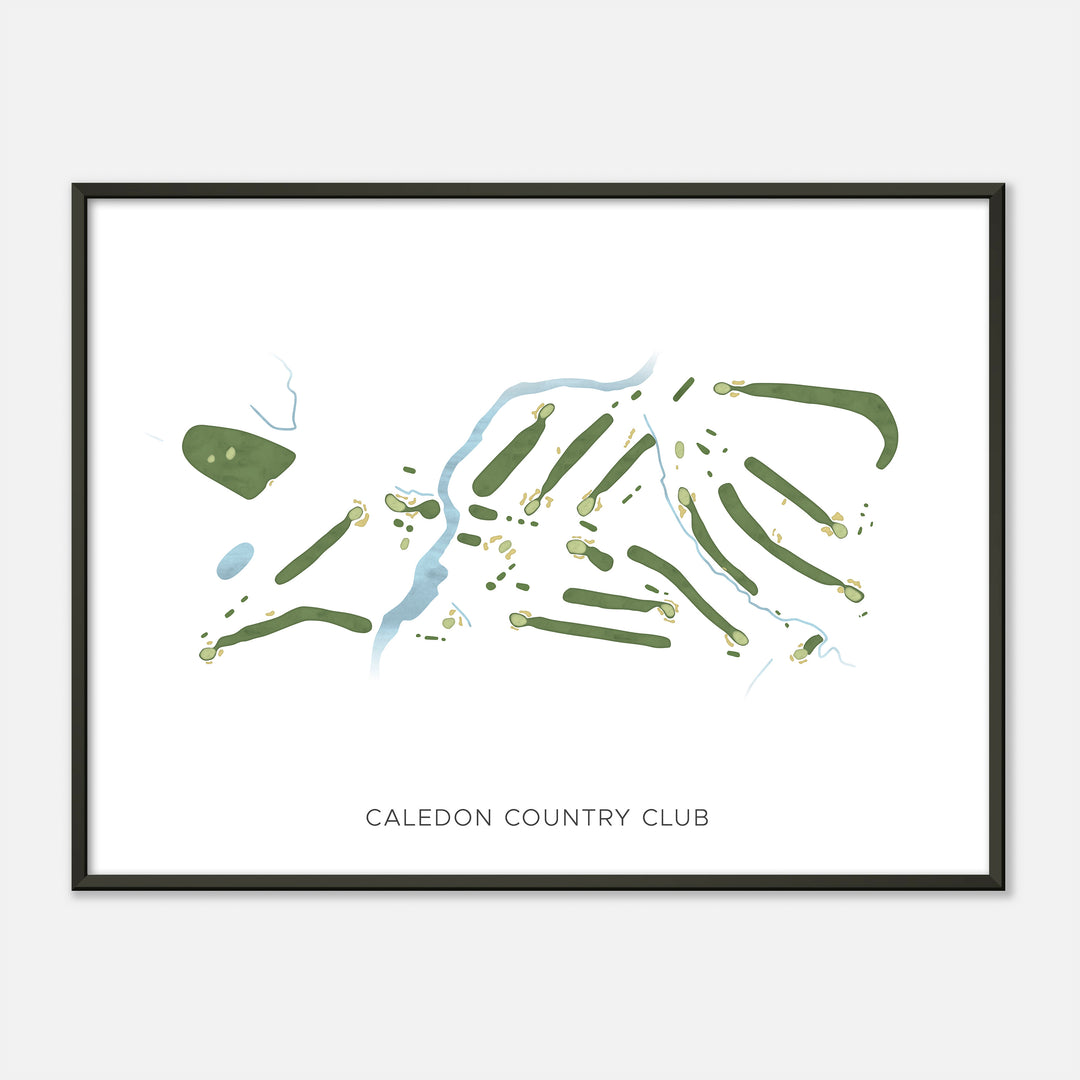 Print of Caledon Country Club Modern Map
