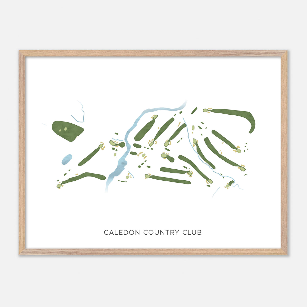 Print of Caledon Country Club Modern Map