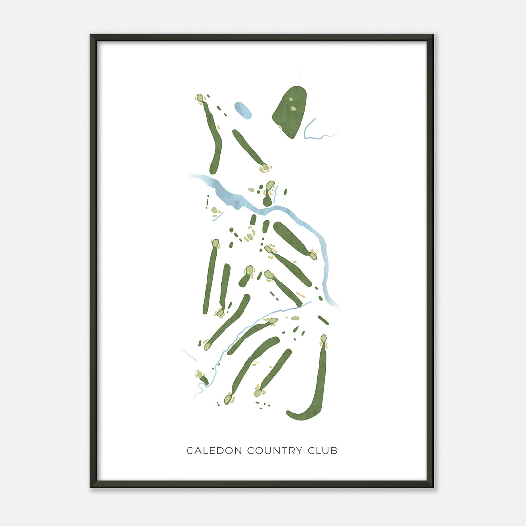 Print of Caledon Country Club Modern Map