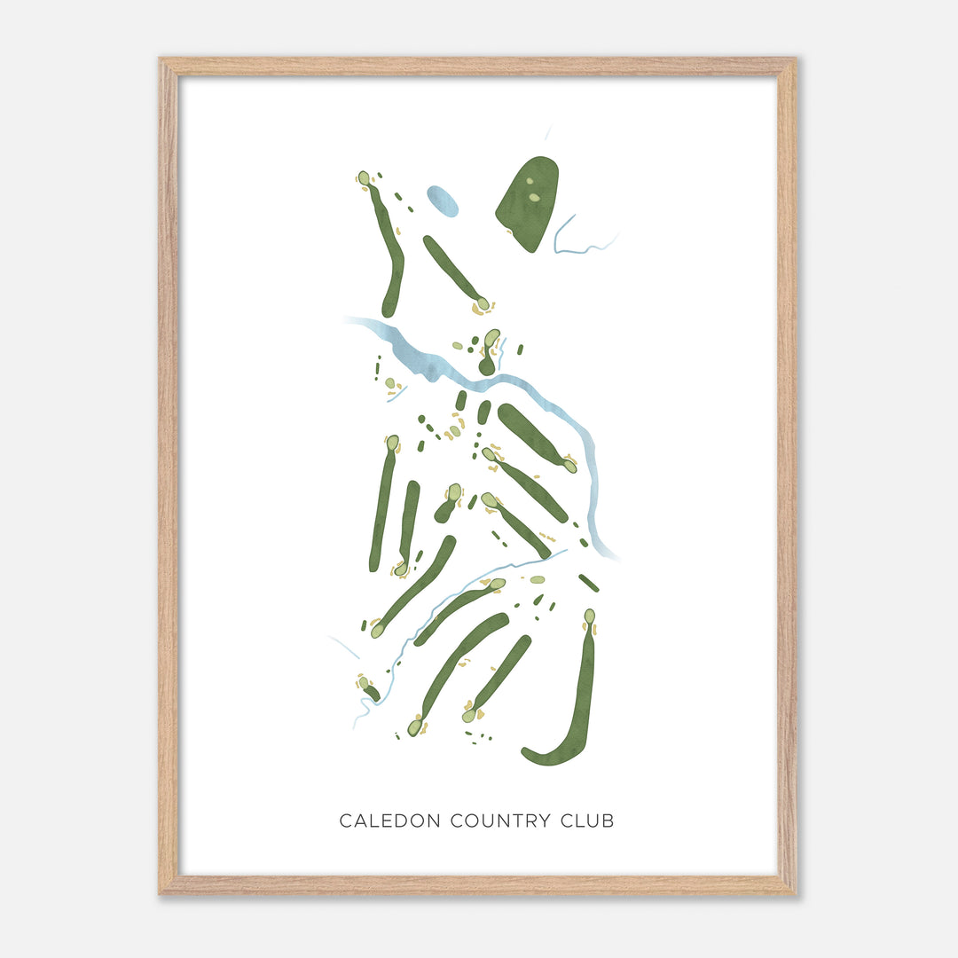 Print of Caledon Country Club Modern Map