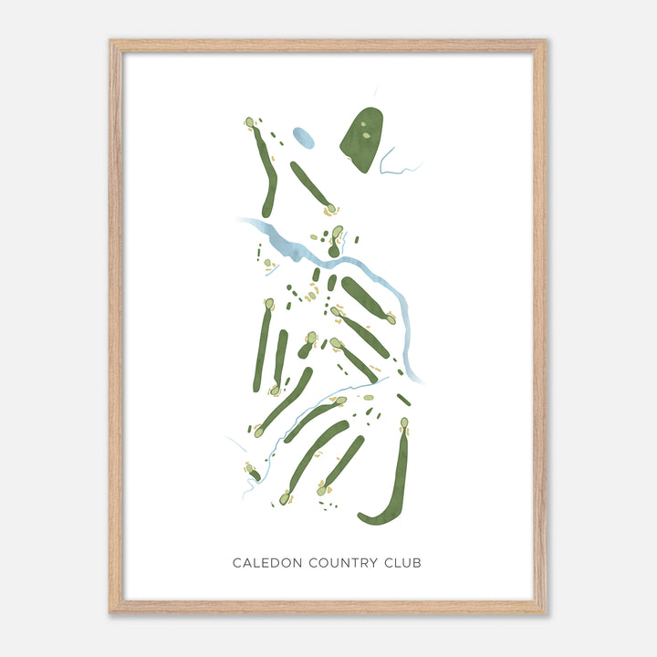 Print of Caledon Country Club Modern Map
