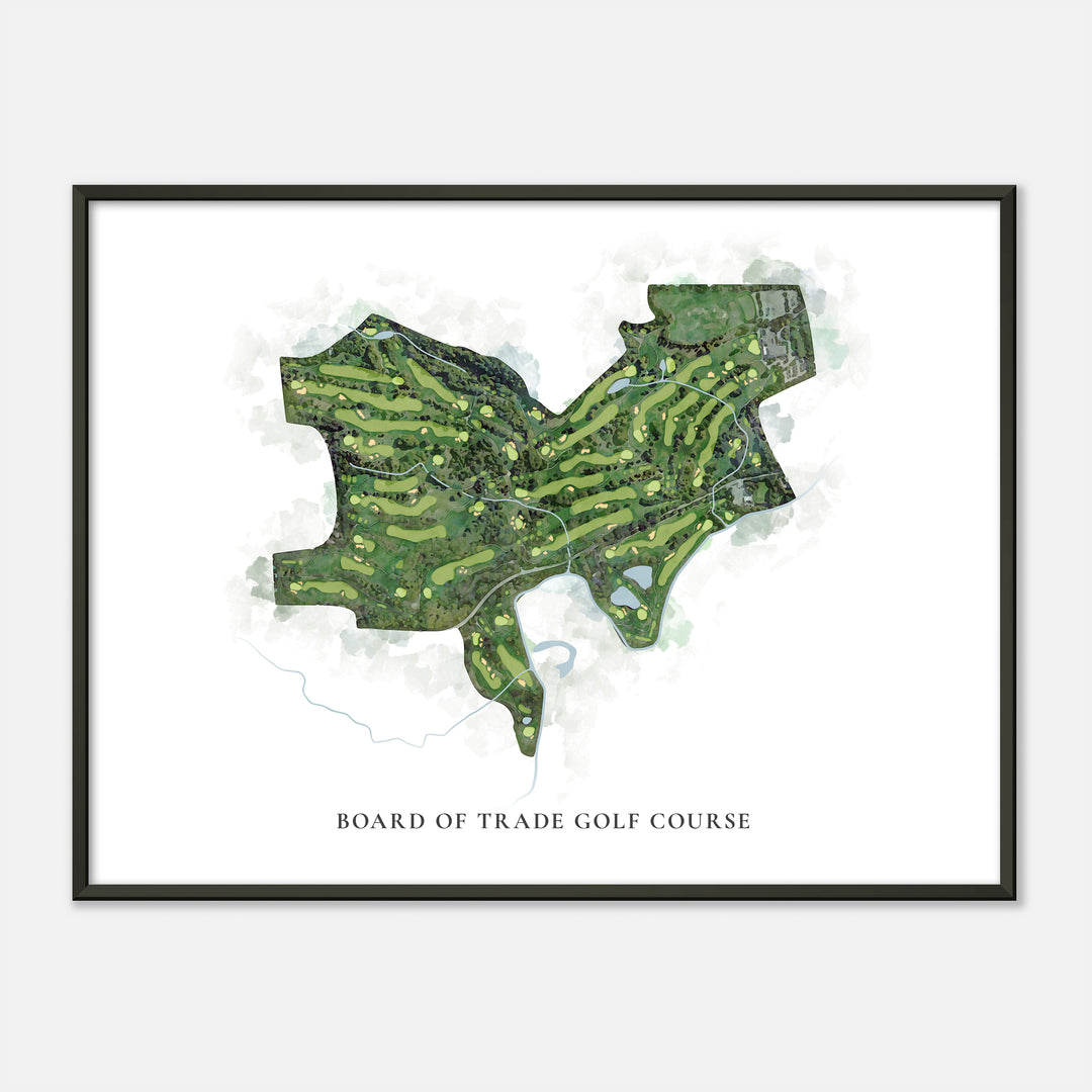 Print of Board Of Trade Golf Course Classic Map