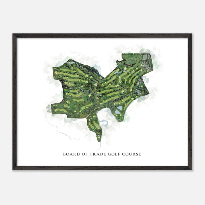 Print of Board Of Trade Golf Course Classic Map