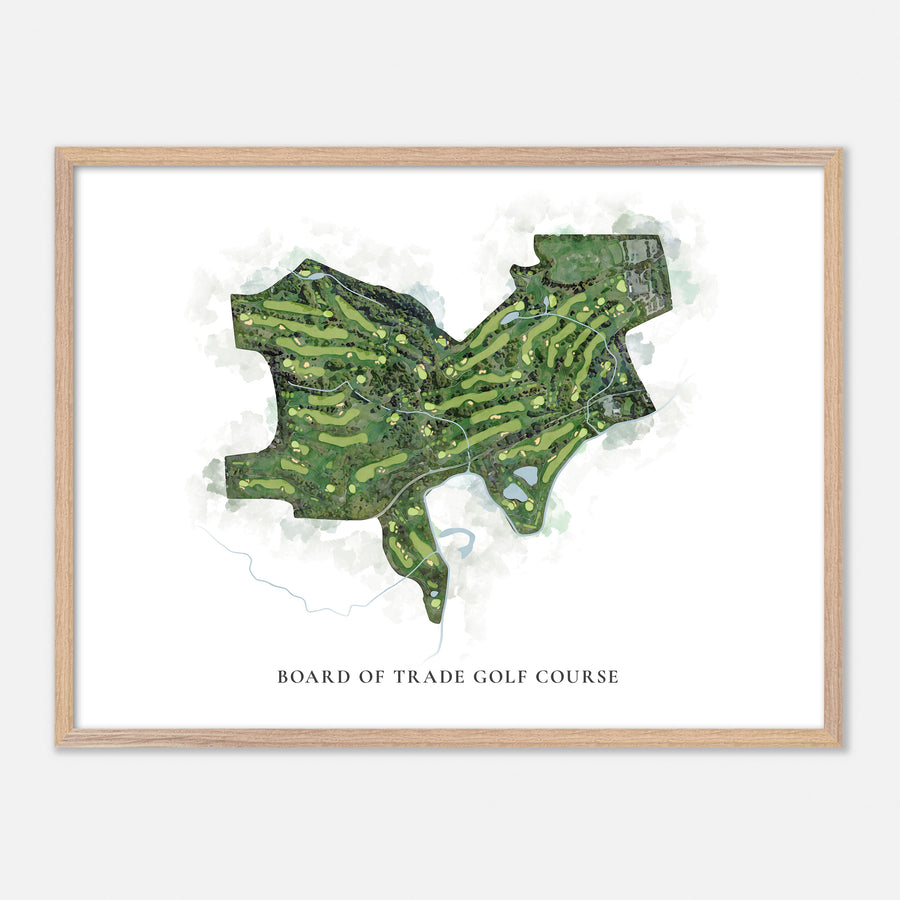 Print of Board Of Trade Golf Course Classic Map