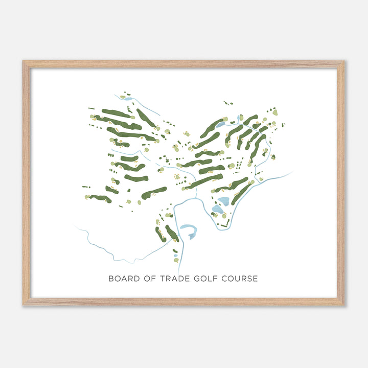 Print of Board Of Trade Golf Course Modern Map