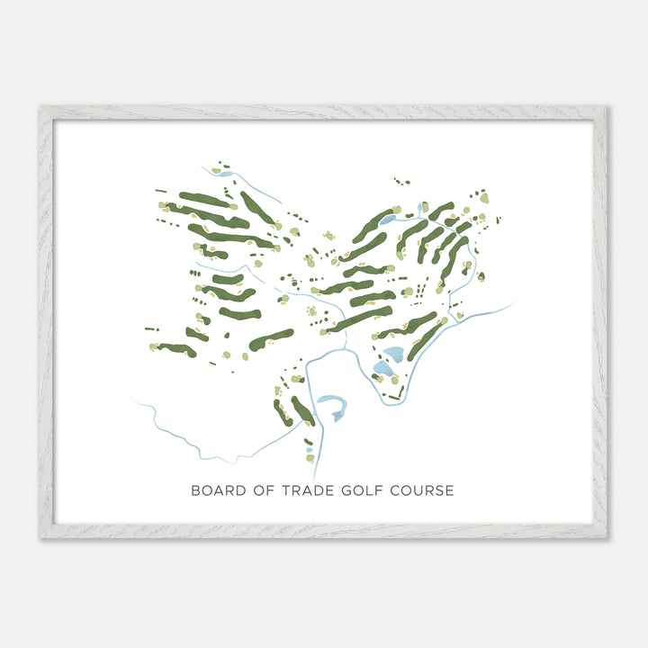 Print of Board Of Trade Golf Course Modern Map