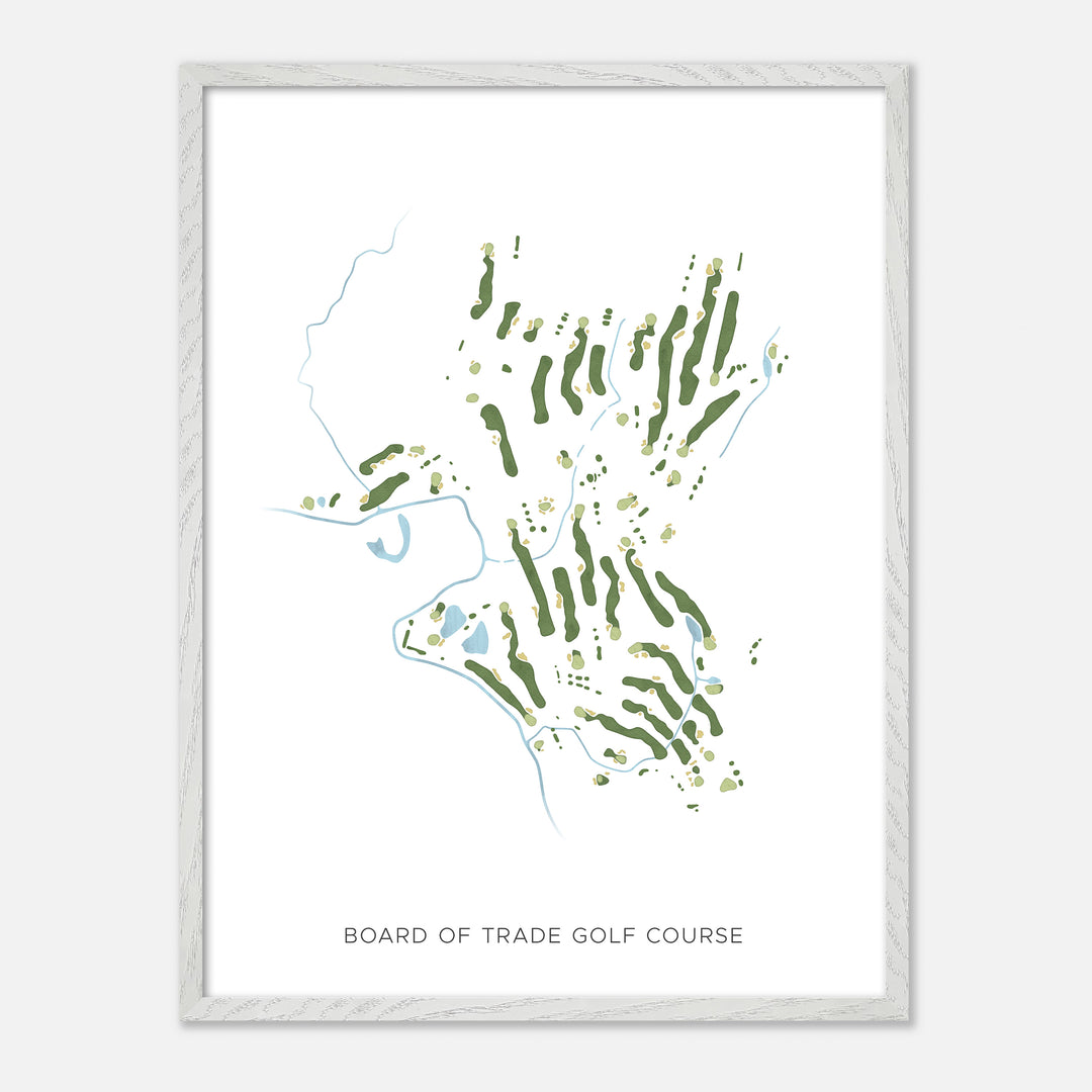 Print of Board Of Trade Golf Course Modern Map