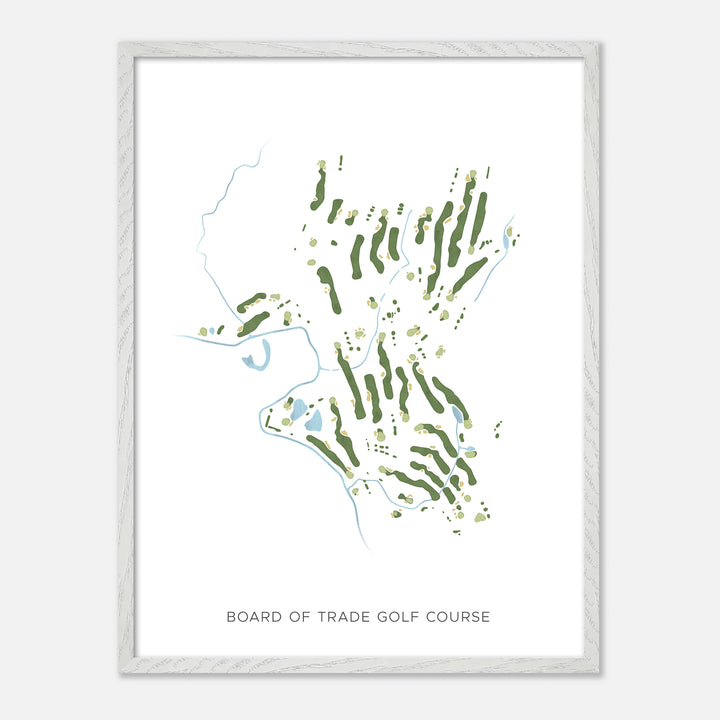 Print of Board Of Trade Golf Course Modern Map