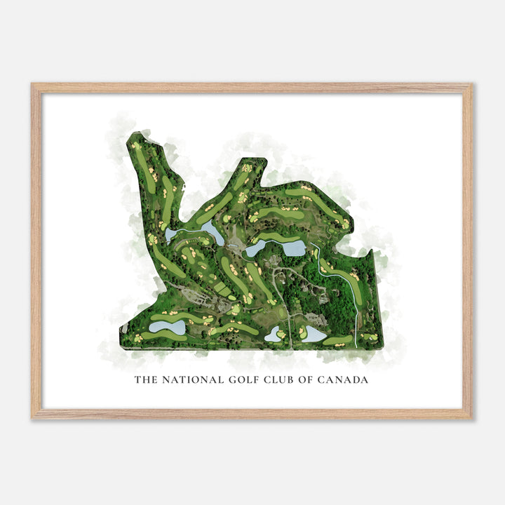 Print of The National Golf Club of Canada Classic Map