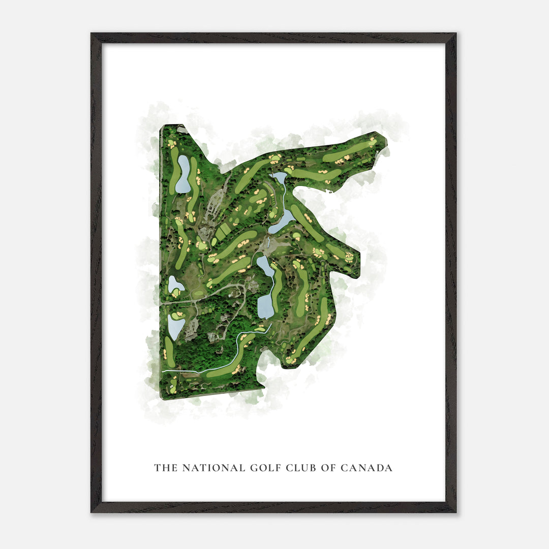 Print of The National Golf Club of Canada Classic Map