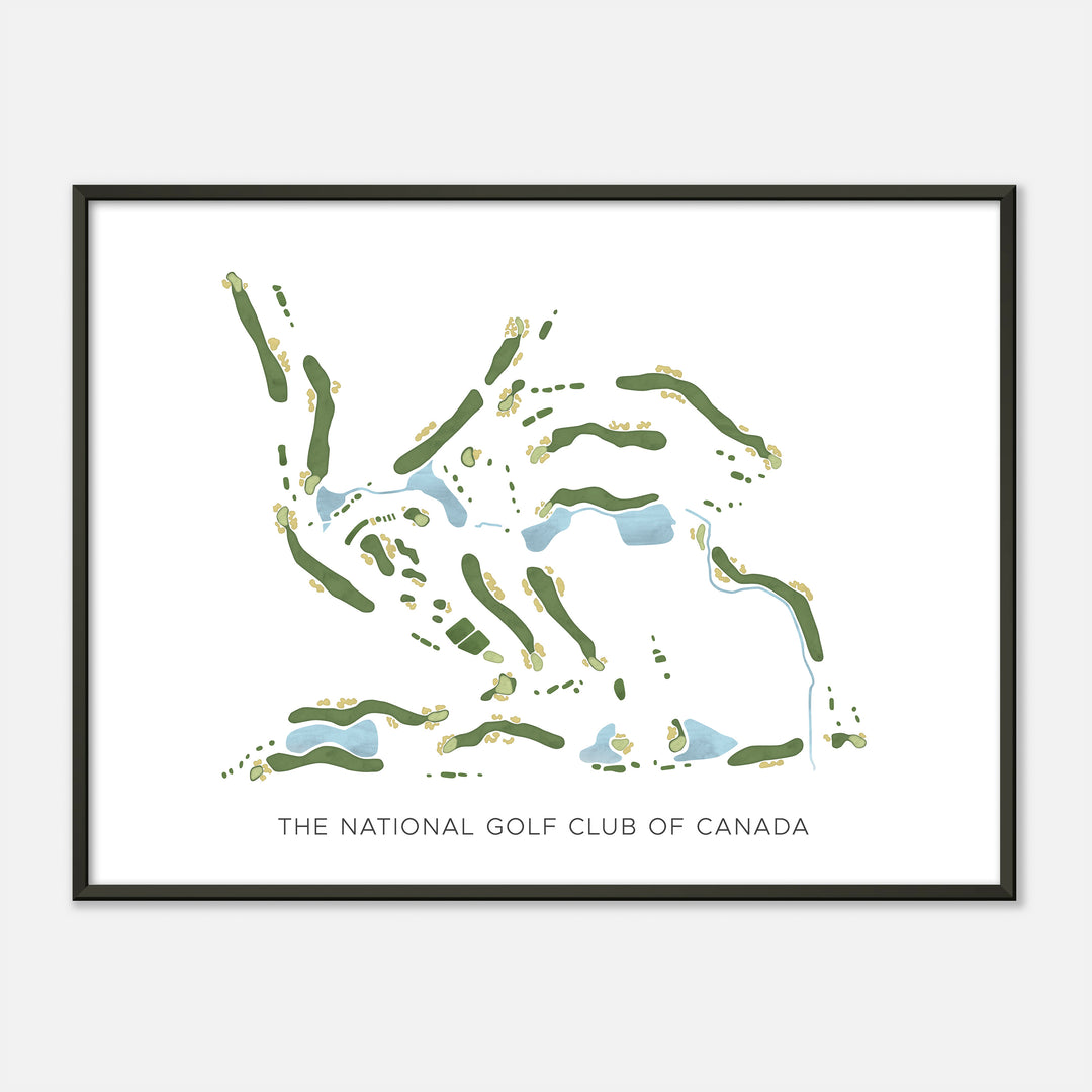 Print of The National Golf Club of Canada Modern Map