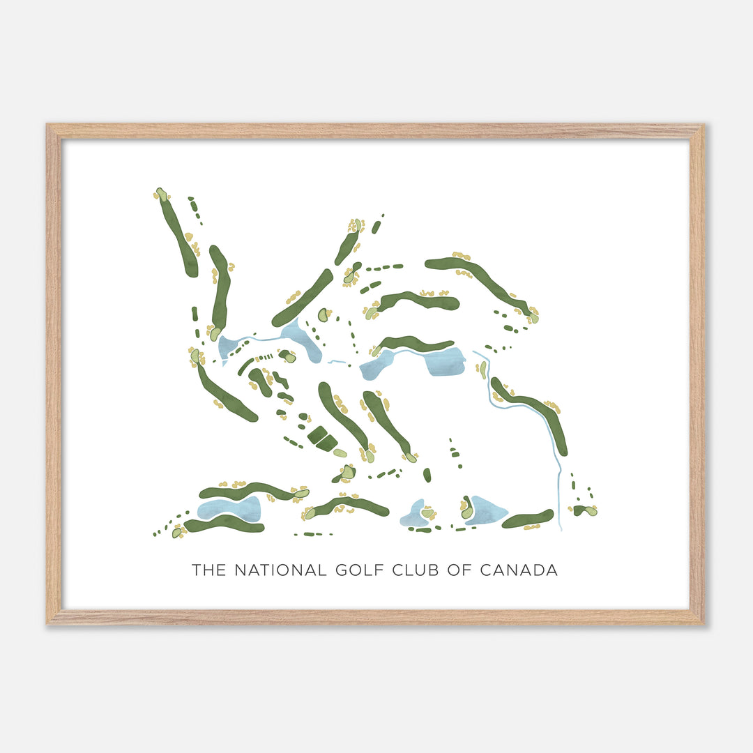 Print of The National Golf Club of Canada Modern Map