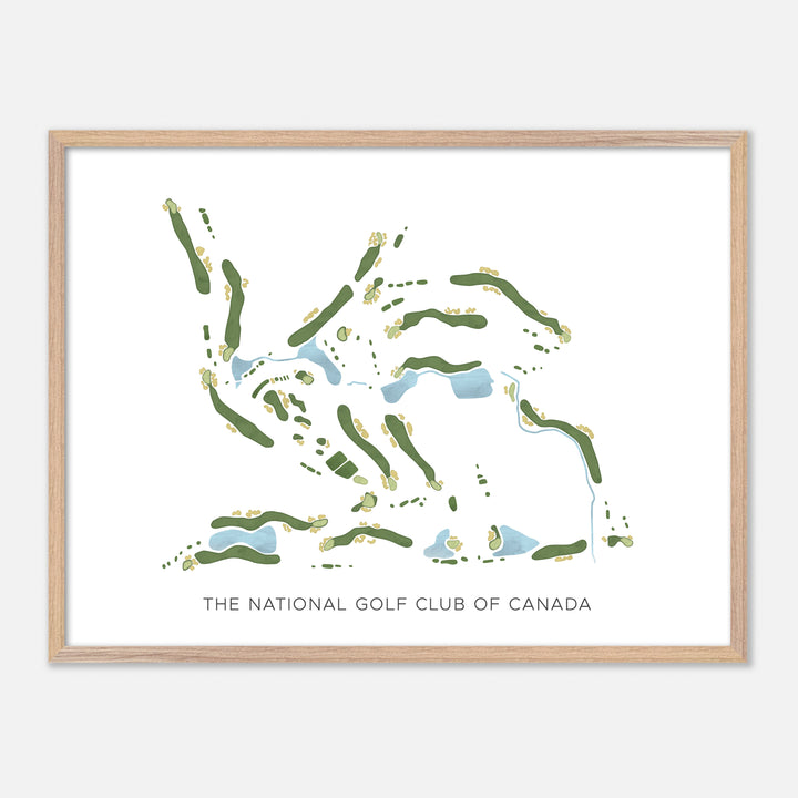 Print of The National Golf Club of Canada Modern Map