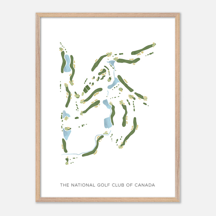 Print of The National Golf Club of Canada Modern Map