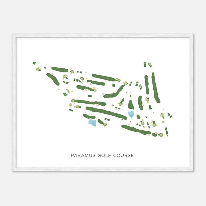 Print of Paramus Golf Course Modern Map
