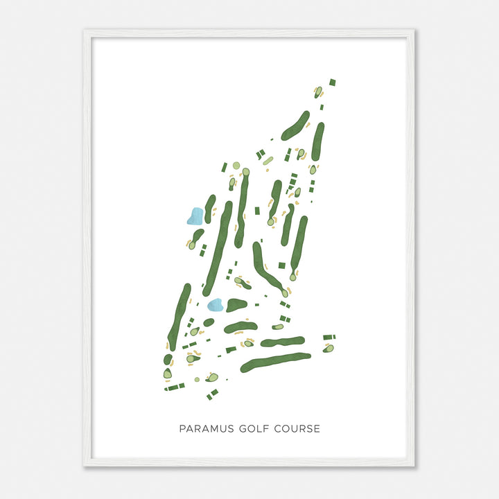 Print of Paramus Golf Course Modern Map