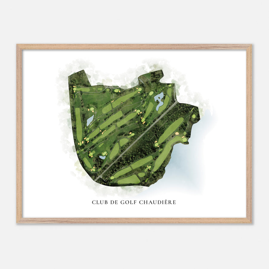 Print of Club De Golf Chaudière Classic Map