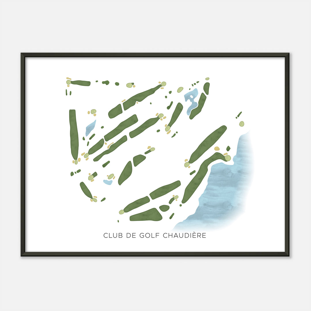 Print of Club De Golf Chaudière Modern Map