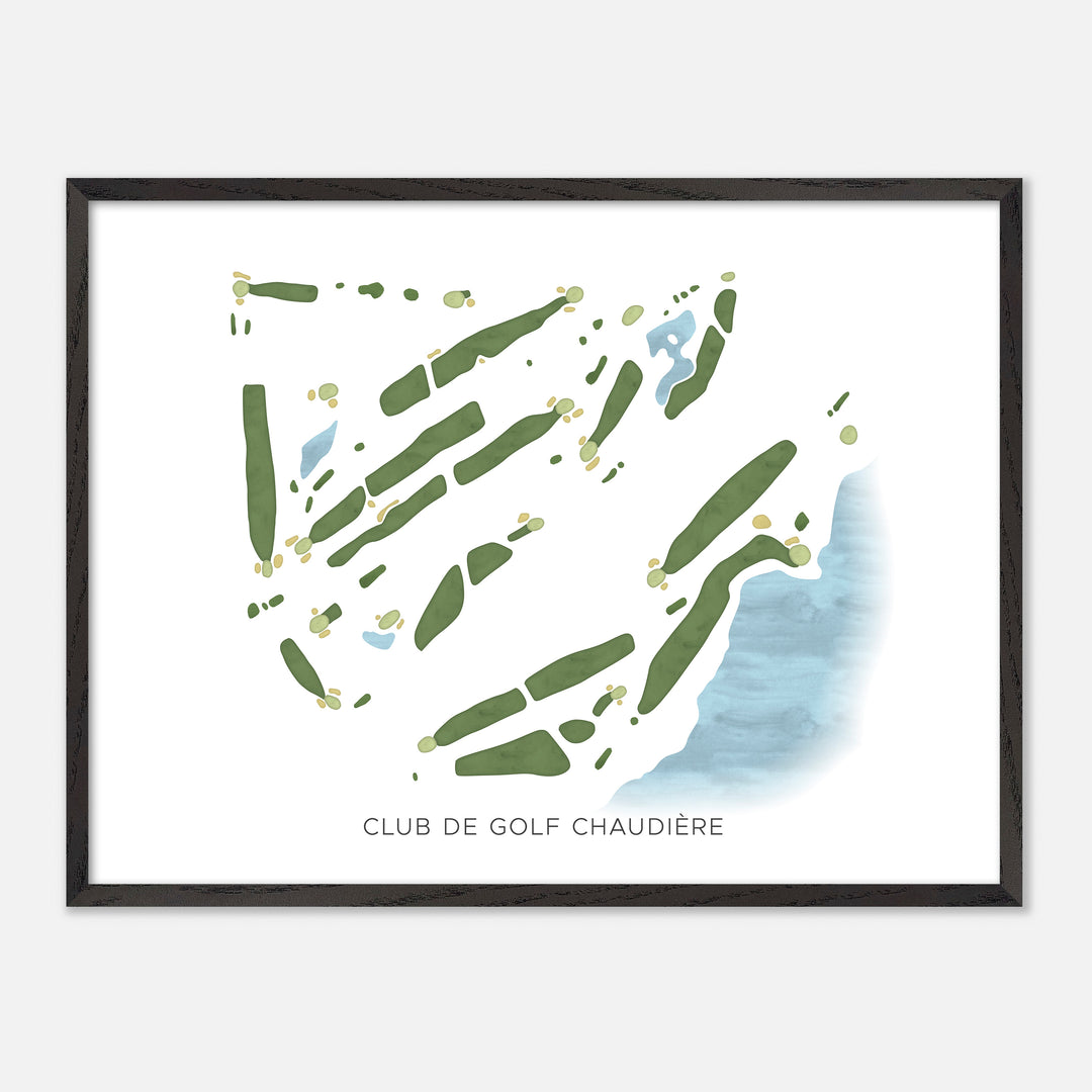 Print of Club De Golf Chaudière Modern Map