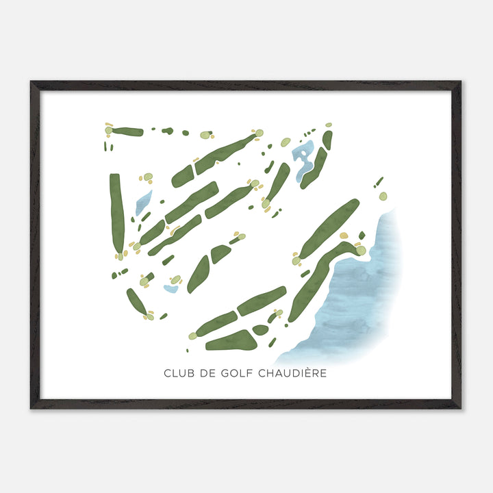 Print of Club De Golf Chaudière Modern Map