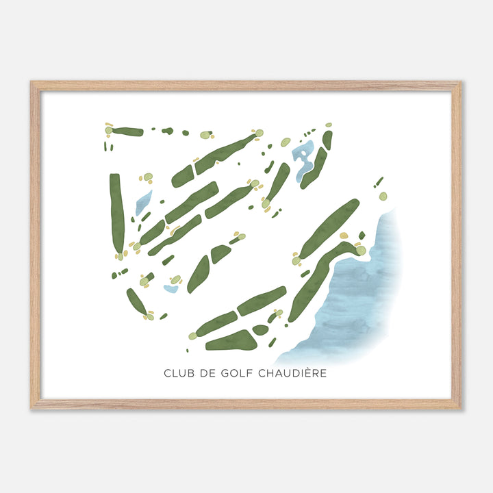 Print of Club De Golf Chaudière Modern Map