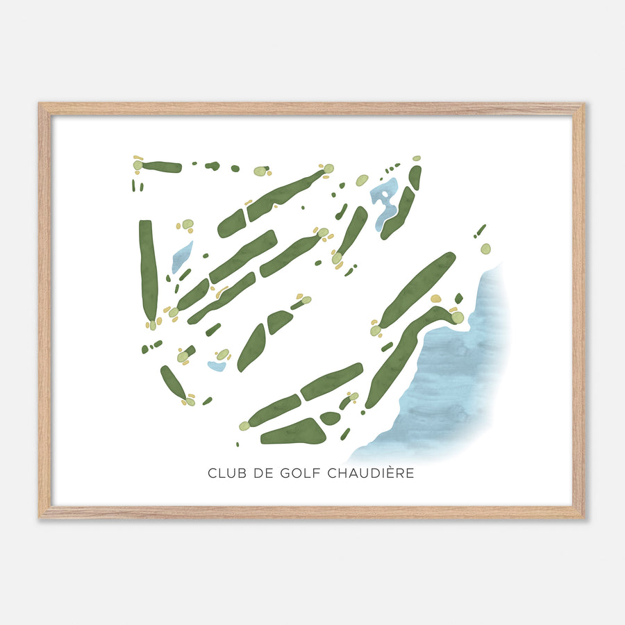 Print of Club De Golf Chaudière Modern Map