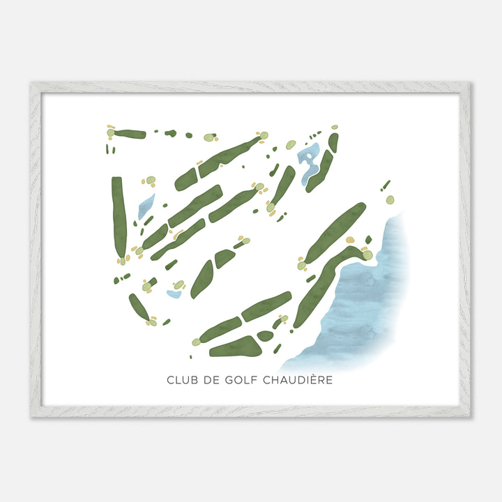 Print of Club De Golf Chaudière Modern Map