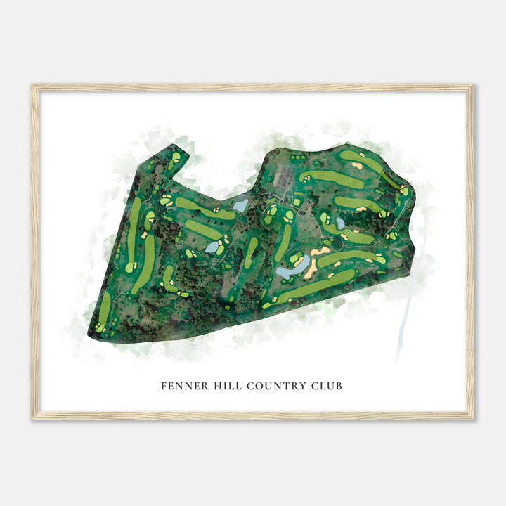 Print of Fenner Hill Country Club Classic Map