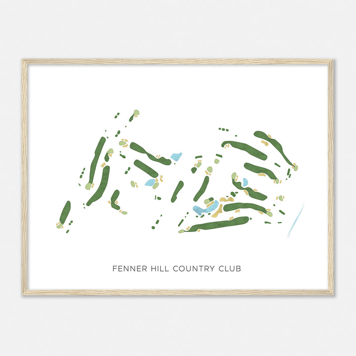 Print of Fenner Hill Country Club Modern Map