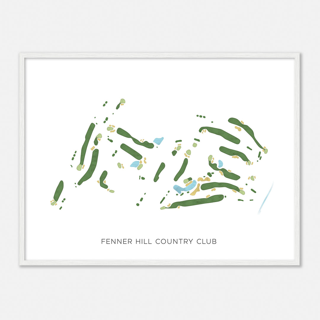 Print of Fenner Hill Country Club Modern Map