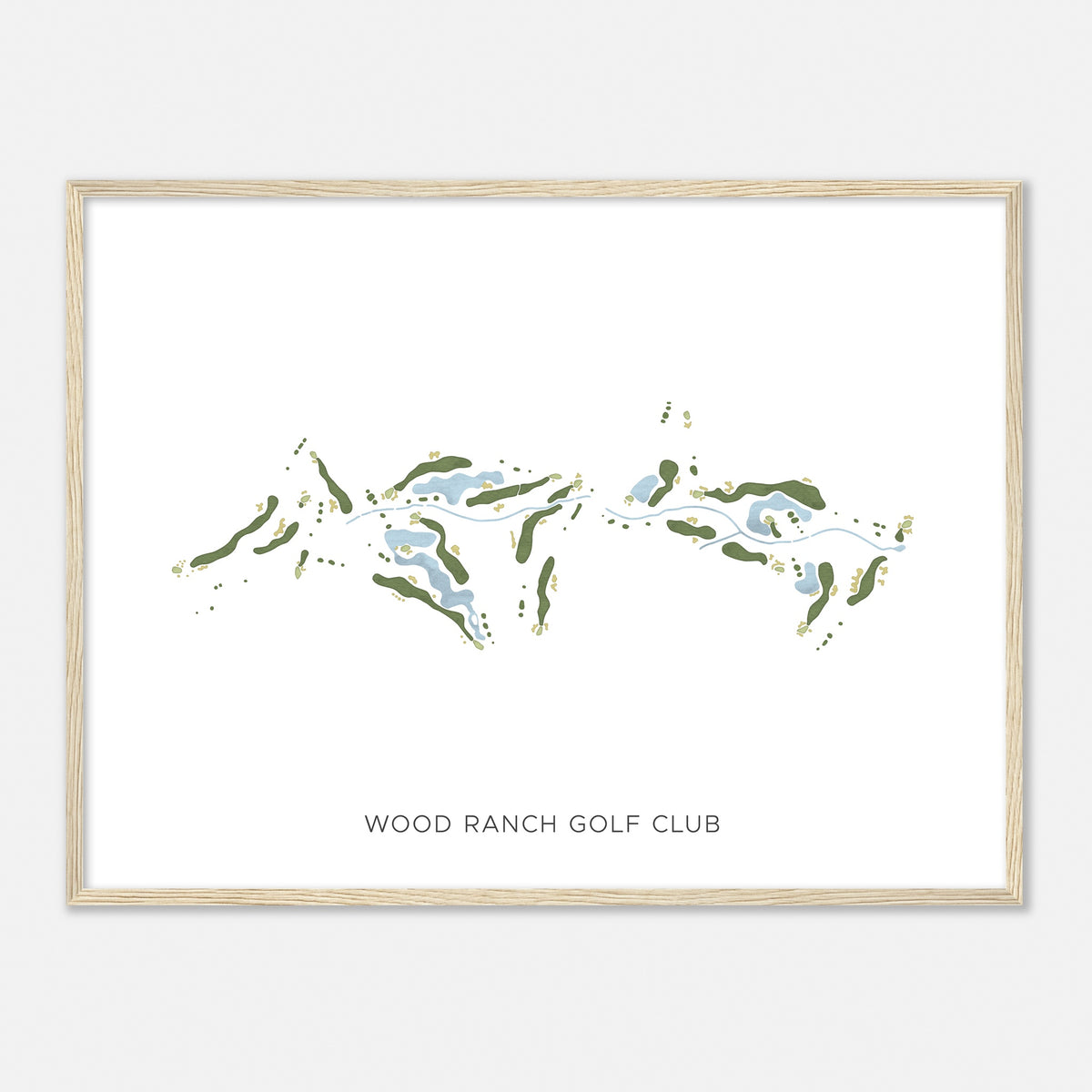 Print of Wood Ranch Golf Club Modern Map