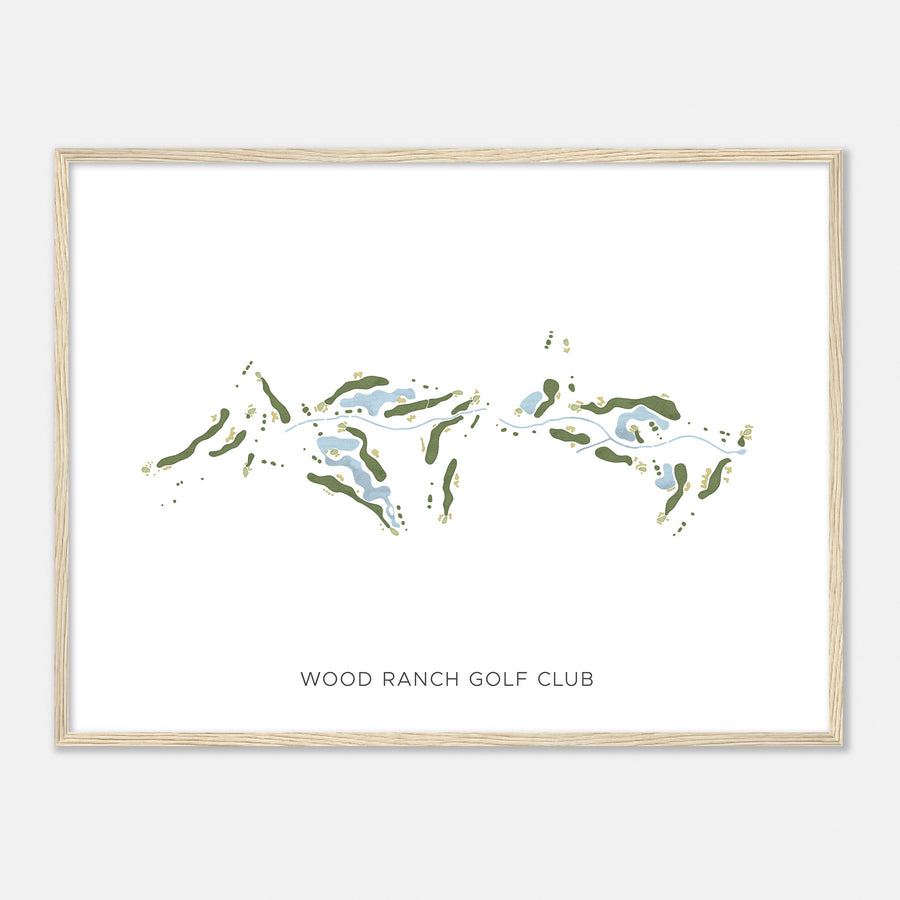 Print of Wood Ranch Golf Club Modern Map