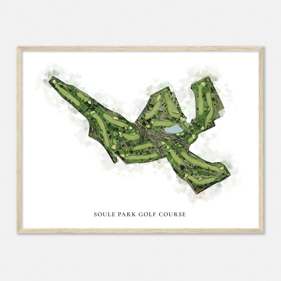 Print of Soule Park Golf Course Classic Map