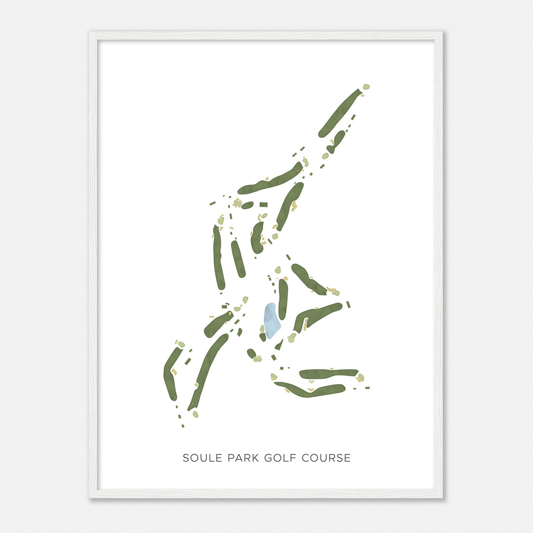 Print of Soule Park Golf Course Modern Map