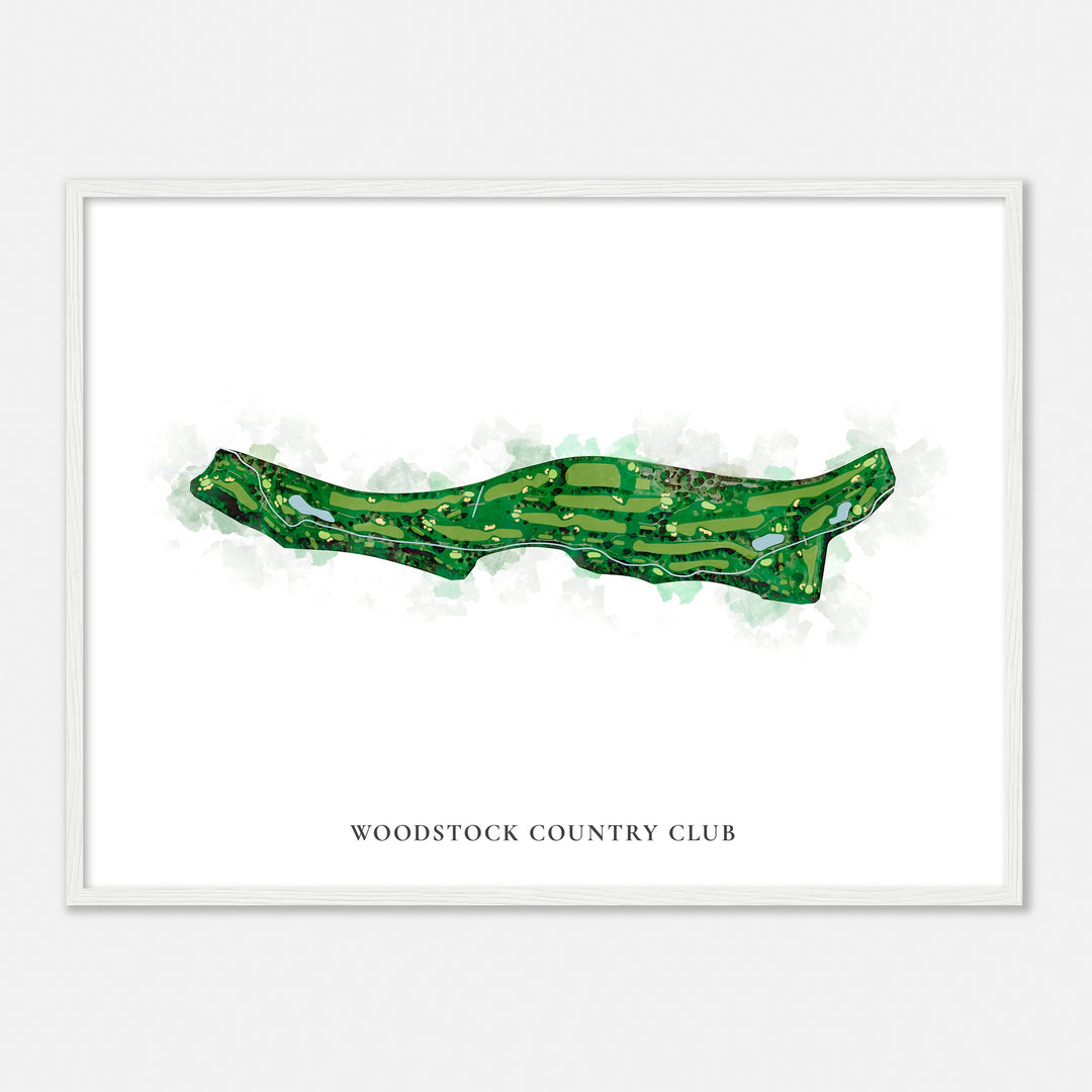 Print of Woodstock Country Club Classic Map