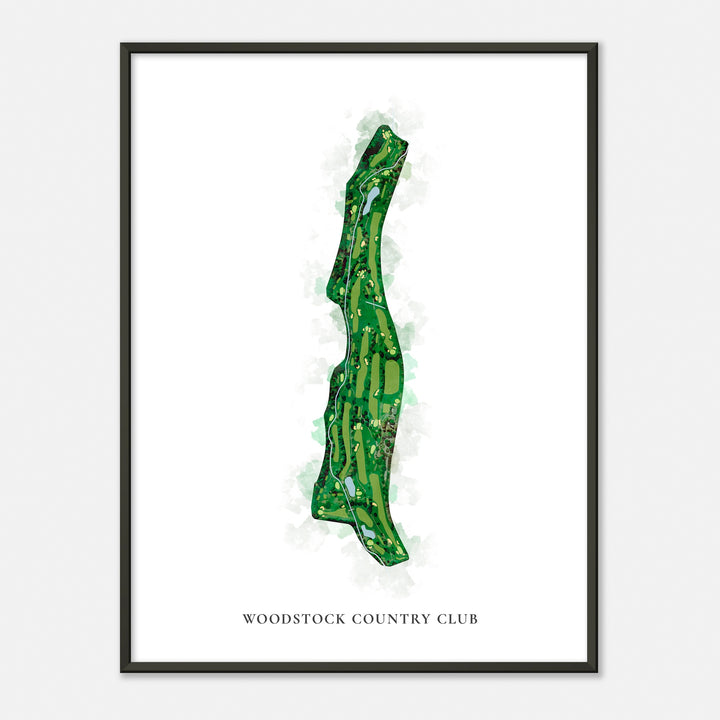 Print of Woodstock Country Club Classic Map