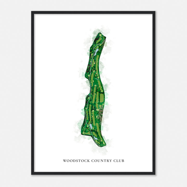 Print of Woodstock Country Club Classic Map