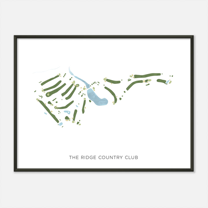Print of The Ridge Country Club Modern Map