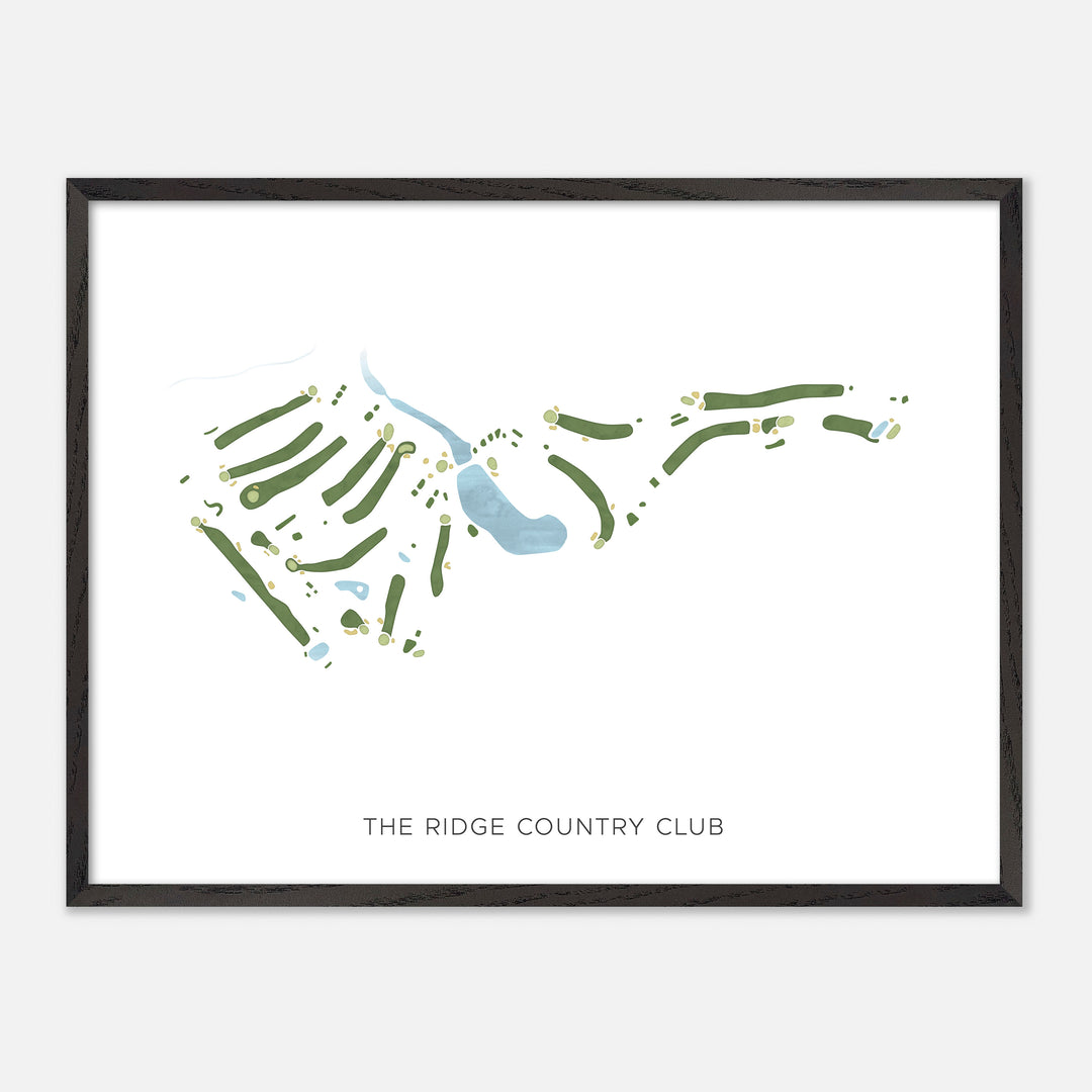Print of The Ridge Country Club Modern Map