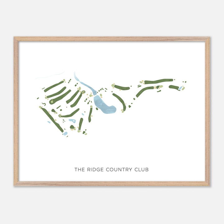 Print of The Ridge Country Club Modern Map