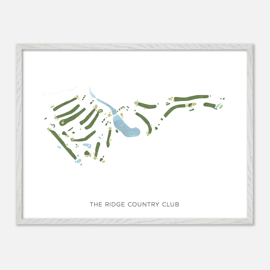 Print of The Ridge Country Club Modern Map