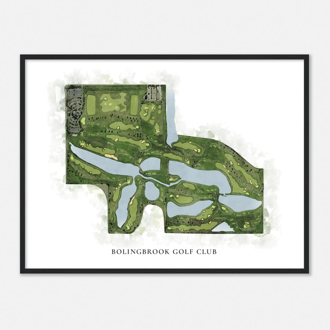 Print of Bolingbrook Golf Club Classic Map