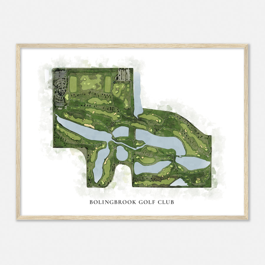 Print of Bolingbrook Golf Club Classic Map