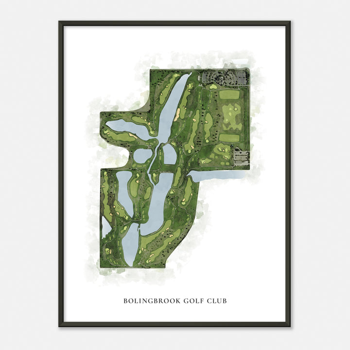 Print of Bolingbrook Golf Club Classic Map