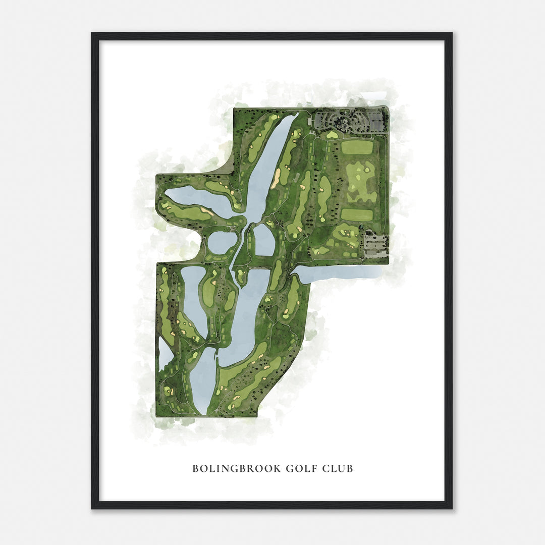 Print of Bolingbrook Golf Club Classic Map