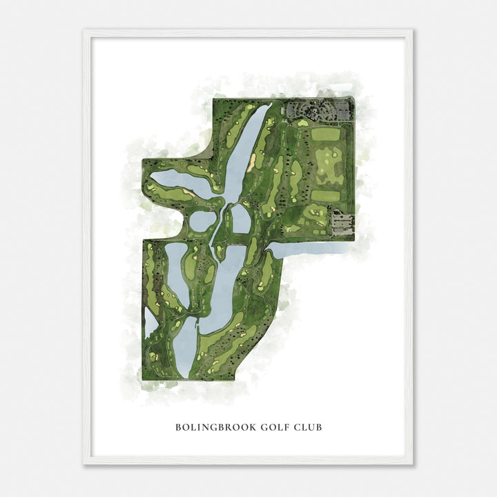 Print of Bolingbrook Golf Club Classic Map