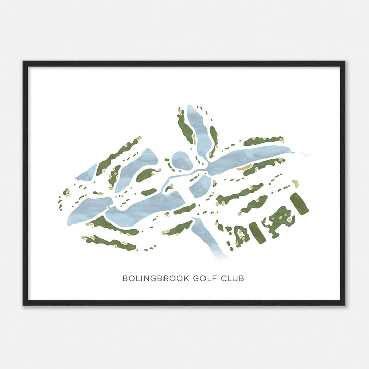 Print of Bolingbrook Golf Club Modern Map