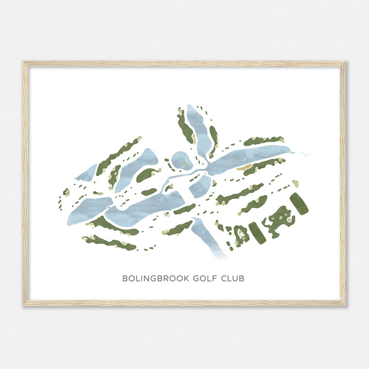 Print of Bolingbrook Golf Club Modern Map