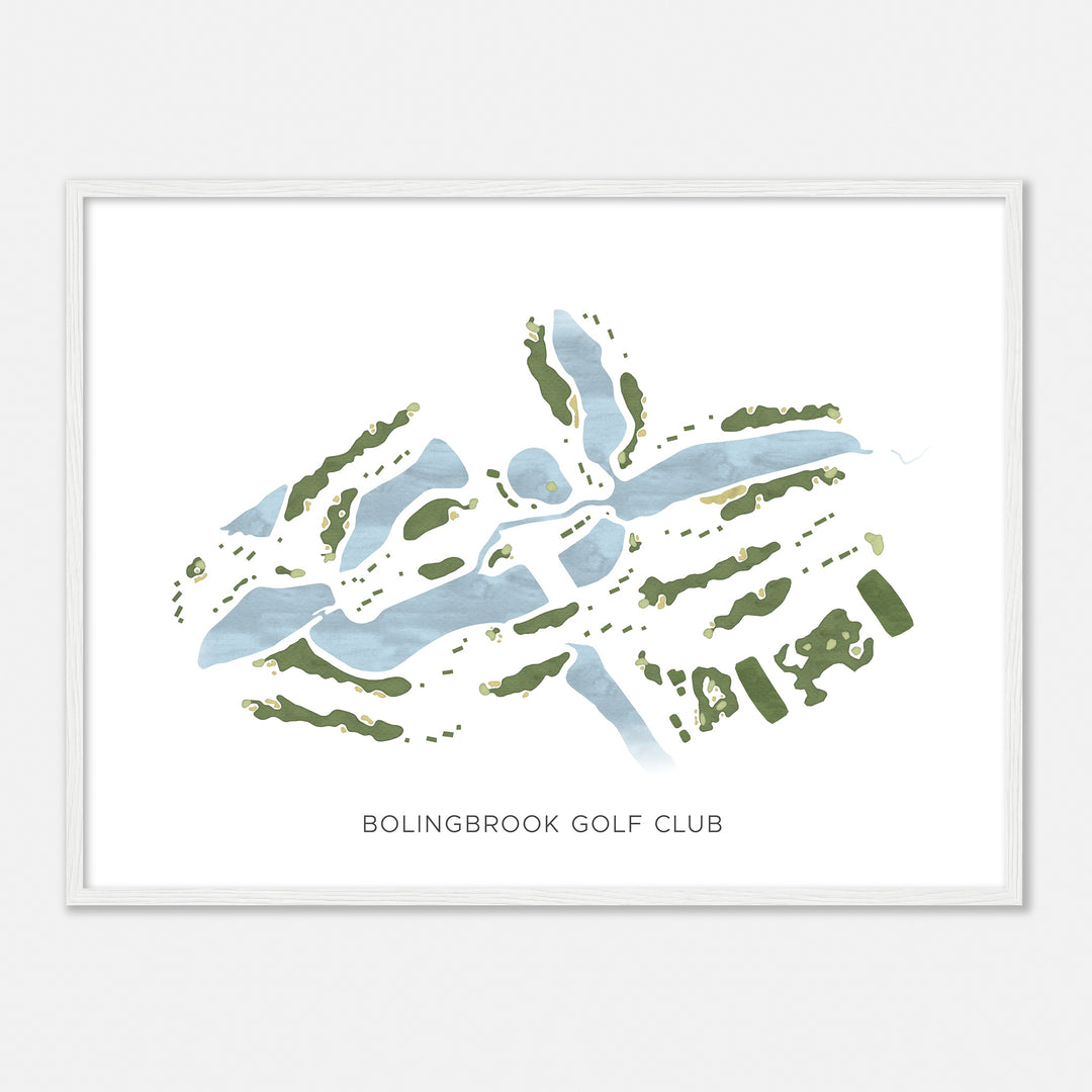 Print of Bolingbrook Golf Club Modern Map