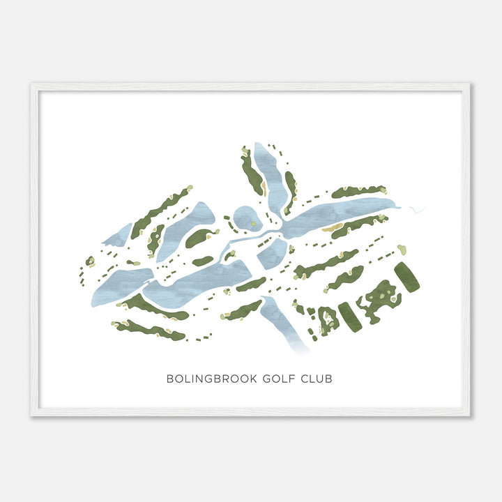 Print of Bolingbrook Golf Club Modern Map